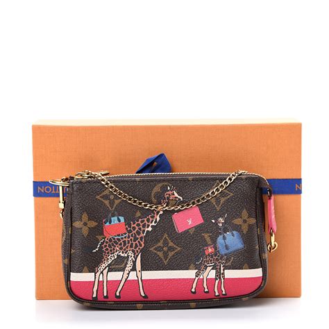 Louis Vuitton Giraffe Monogram Mini Pochette Accessoires.